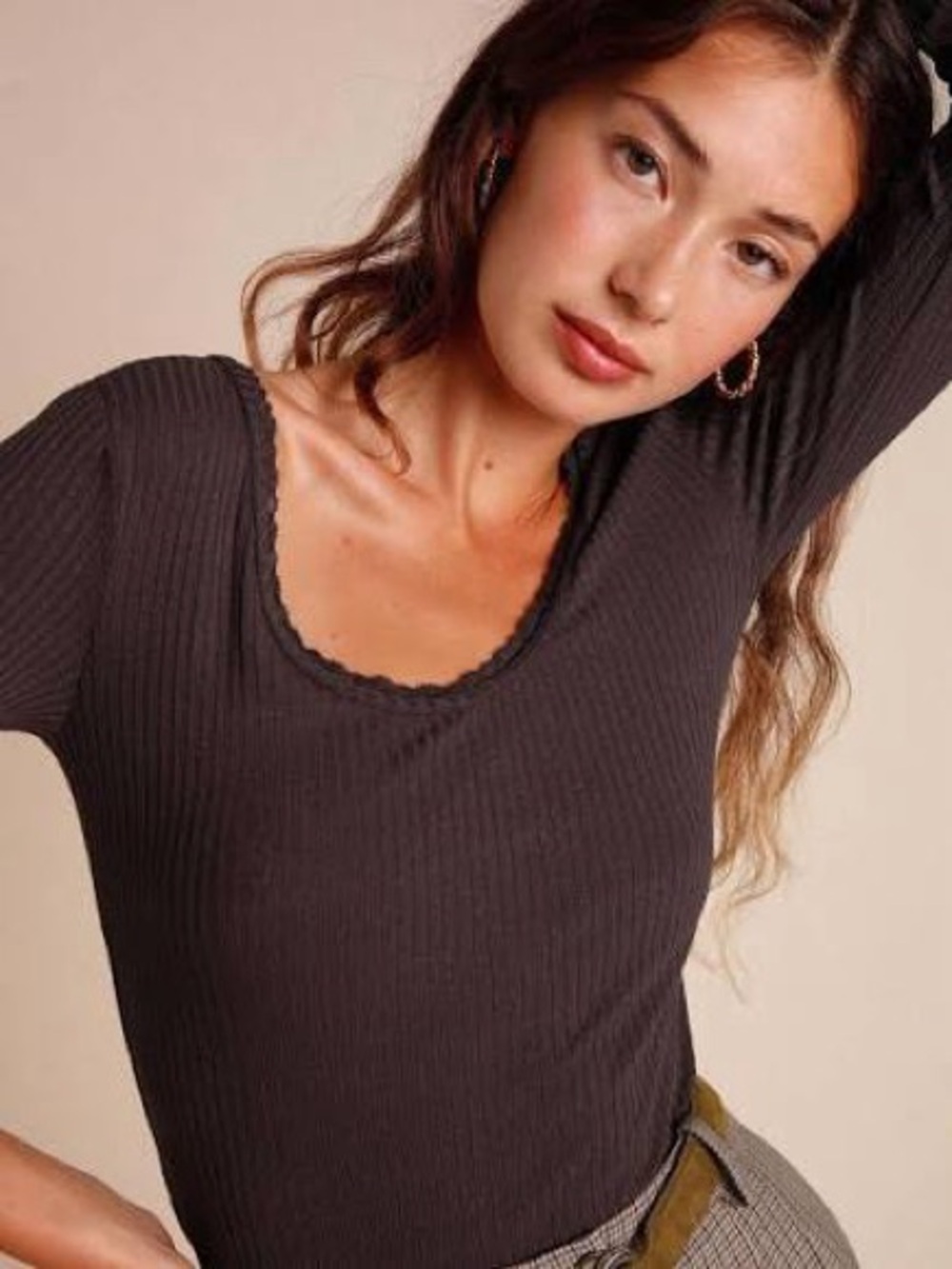 ROUJE GIO top - brown